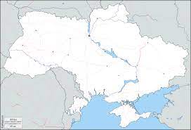 Tutte le mappe vengono inviate in un tubo di cartone (97 x 5 x 5 cm). Ucraina Mappa Gratuita Mappa Muta Gratuita Cartina Muta Gratuita Frontiere Idrografia Principali Citta Strade