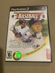You pick a team and players to compete against others on the field, like in pablo's backyard. Backyard Baseball Alex Rodriguez Ps2 Playstation 2 Cib Complete Manual Tested Ebay In 2020 Backyard Baseball Baseball Playstation