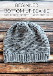 beginner bottom up beanie crochet pattern cal for a cause