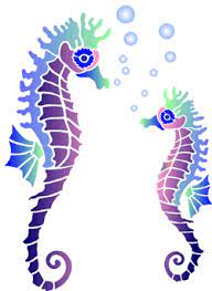Stencil Designs From Stencil Kingdom Turtle Painting Seahorse Art Fish Stencil