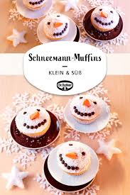 schneemann muffins rezept weihnachten kekse backen kekse backen mit kindern cupcakes