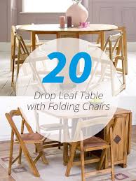 Set a stylish and rustic anchor in the heart of your home with our white rectangle dining room table where family can come together amongst delicious foods and great conversations. 20 Drop Leaf Table With Folding Chairs Home Design Lover