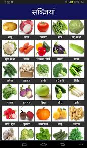 Pin By Sushil Chugh On Class Vegetable Chart Name Of Vegetables Hindi Worksheets