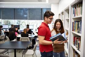 Students in the liabrary