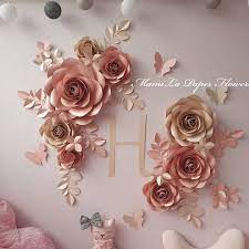 Introduce new colors or go deeper with the colors you already chose. Paper Flowers Nursery Wall Decor Paper Flowers Wall Flowers Wall Decor Handmade Flowers Paper Paper Flowers Craft Paper Flowers