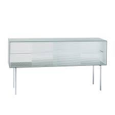 Find content updated daily for inexpensive storage units Commodore Low Chequered Glass Storage Unit Silvera Eshop