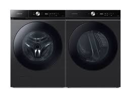 Bespoke Ultra Capacity Electric Front Load Washer & Dryer Set in Black