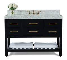 Perhaps the most versatile and popular bathroom vanity size available, 48 inch vanities can work with practically any bathroom design. Ancerre Designs Vts Elizabeth 48 Bo Cw Gd Elizabeth 48 Inch Bath Vanity Set In Black Onyx With Italian Carrara White