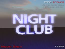 Nightclub boxes signs crates shop signs box cases sign boxing. Second Life Marketplace Anna Erotica Night Club Mesh Neon Sign 1 Prim