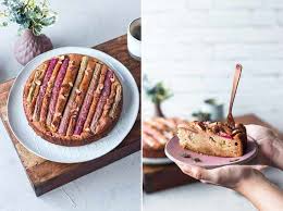 Saftiger Rhabarberkuchen Glutenfrei Und Vegan Rezept Rhabarberkuchen Rhabarberkuchen Vegan Kuchen