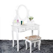 We did not find results for: Vanimeu Vanity Table 5 Drawer Set With Stool Adjustable Mirror Makeup Dresser Pine Buy Online In Bosnia And Herzegovina At Bosnia Desertcart Com Productid 52935705