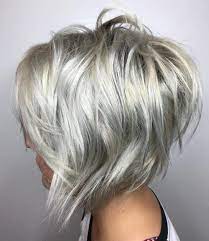 Silver haired beauties on pinterest short grey hairstyles for women | beautiful short straight grey 5quot; Short Choppy Grey Hairstyles Novocom Top