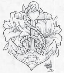 Download this free vector about hand drawn anchor with flowers, and discover more than 12 million professional graphic resources on freepik. Anchor Flowers Tattoo Design By Nathan Smith Tattoo Drawings Anchor Flower Tattoo Drawings