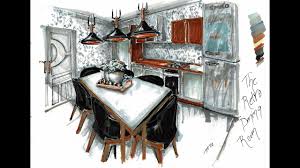Learn how with this tutorial. Kitchen Sketch With Markers Two Point Perspective Hand Rendering Tutorial Hh Design Youtube