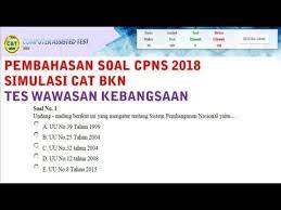 Jika masih mengalami kesulitan bisa melihat pembahasan yang disertai dengan trik cepat untuk mengerjakannya. Simulasi Soal Cpns 2018 Dan Kunci Jawaban