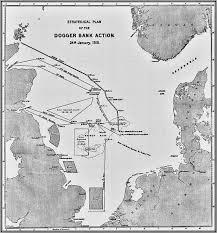 Map Of The North Sea Showing The Battle North Of The Dogger Bank On 24th January 1915 In The First World War Naval History War Naval