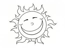 Coloriage Soleil Heureux Dessin Gratuit A Imprimer