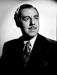 Fernando Soler, actor, viste de traje y corbata, retrato