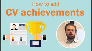 cv achievements how to add