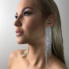 Looking for a good deal on dinner party accessories? Jijiawenhua New Trend Sparkling Rhinestone Tassel Claw Chain Women S Earrings Dinner Party Wedding Fashion Jewelry Accessories Special Deal 6b3948 Goteborgsaventyrscenter