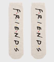 About friends (tv series) font. Cream Friends Logo Socks New Look