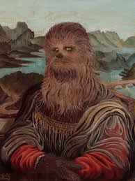 Chewbacca As Mona Lisa Pop Art Star Wars Art Star Wars Art Art Parody Art
