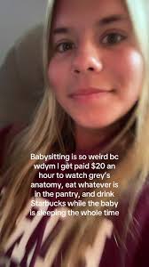 Babysitter Getting Paid to Watch Baby Sleep