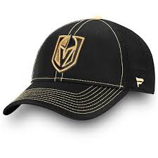 The secondary logos include swords that create the star from the iconic welcome to las vegas sign. Las Vegas Golden Knights Logo Stretch Cap Black Medium Large Hockey Caps Adult