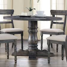 Acme Furniture Wallace 47 In Round Dining Table Grey Round Dining Table Grey Dining Tables Round Dining Table