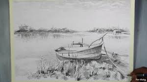 A mechanical pencil, drawing paper, blending stump and putty eraser. House Landscape Drawing With Graphite Pencil Step By Step Youtube