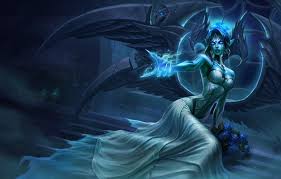Each cast fires needles in a line that deal magic damage, slow enemies, and apply gwen's thousand cuts bonus magic damage. Wallpaper Dark Girl Fantasy Game Magic Cleavage Red Eyes League Of Legends Blonde Digital Art Artwork Fantasy Art Morgana Fantasy Girl Spell Morgana League Of Legends Images For Desktop Section Igry