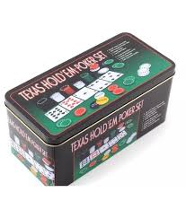 Texas Hold Em Poker Set Professional Poker Set New In Tin Box Poker Set Texas Holdem Poker Texas Holdem