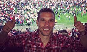 Arsenal report launched in 2011. Watch Arsenal Star Lukas Podolski Celebrate Cologne S Promotion To The Bundesliga Football Sport Express Co Uk