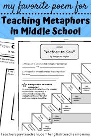 Use This Beautiful Langston Hughes Poem To Help Middle School Students Understand Extended Teaching Poetry Middle School Poetry Middle School Poetry Activities