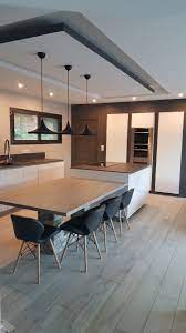 cuisine ilot central huis appartement keuken