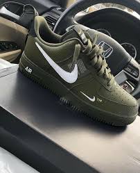 Nike Air Force One 1 Utility 07 Lv8 Size 10 Green Olive Canvas White Aj7747 300 Fashion Clothing Shoes Accessorie Nike Air Shoes Workout Shoes Fresh Shoes