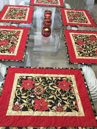 Holiday Placematsquilted Placemats Christmas Placemats Etsy Christmas Placemats Place Mats Quilted Placemats Patterns