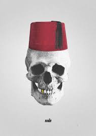 skull skull arabic tarbosh arabic design poster art typography islam funny posters arabic art art