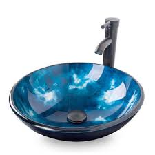 elecwish bathroom vessel tempered glass