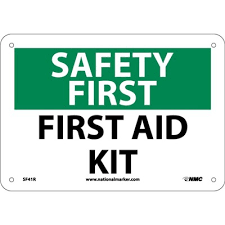First aid signage at rs 230 squarefeet hyderabad hyderabad id. Sig Sf41p Sigsf41p Sign 7x10 Ps First Aid Kit Masterman S