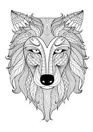 decouvrez nos coloriages de loups a imprimer gratuitement le saviez vous les vikings portaient des peaux coloriage loup mandala animaux cupcake noel kawaii