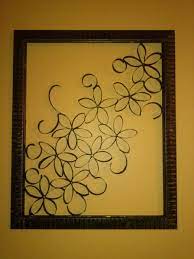 #3 floral wall wall art realized with toilet paper rolls. Diy Toilet Paper Roll Wall Art Via Hand
