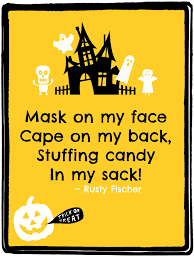 Trick Or Treat A Halloween Poem Halloween Rhymes Halloween Poems Halloween Cards Handmade