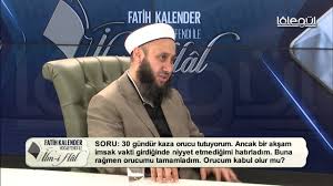 Kaza edilmesinin bir hikmeti, ramazan orucu sadece yılın bir ayım almaktadır. 36 Kaza Orucu Tutuyorum Bir Aksam Imsak Girdiginde Niyet Etmedigimi Hatirladim Orucum Kabul Mu Youtube
