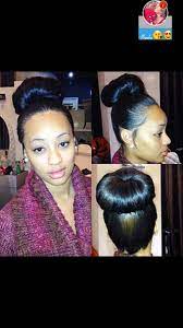 Versatile Sew In Bun Bun Hairstyles Hair Styles Relaxed Hair