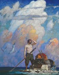 Robinson Crusoe by Newell Convers Wyeth