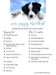 New Puppy Tips And Checklist Family Focus Blog Puppies Tips Puppy Checklist New Puppy