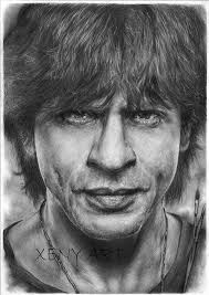 Custom Made Shah Rukh Khan Srk Drawing Pencil Sketch Art Pencil Sketch Portrait Portrait Sketches Portrait