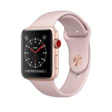 Black Apple Watch With Pink Sand Band Shop Apple Watch Gold Aluminum Case With Light Pink Sport Band In 38mm And 42mm Available With Built In Rose Gold Apple Watch Buy Apple Watch Gold Apple Watch