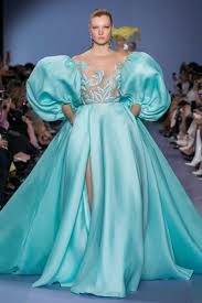 صور فساتين خطوبة تركوازية ع الموضة 2020 Haute Couture Fashion Couture Fashion Haute Couture Dresses